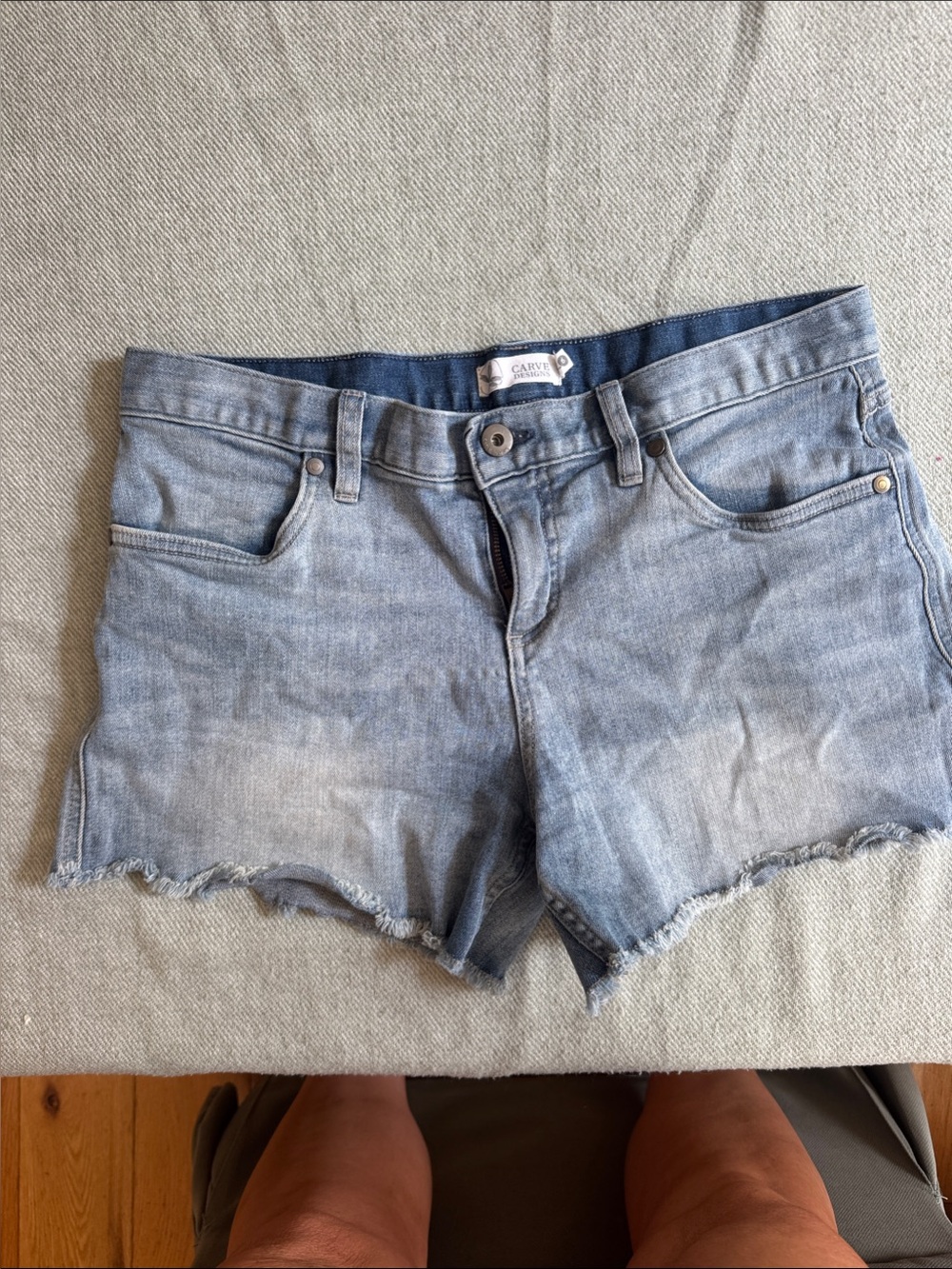 Carve Designs Light Blue Denim Cutoff Shorts